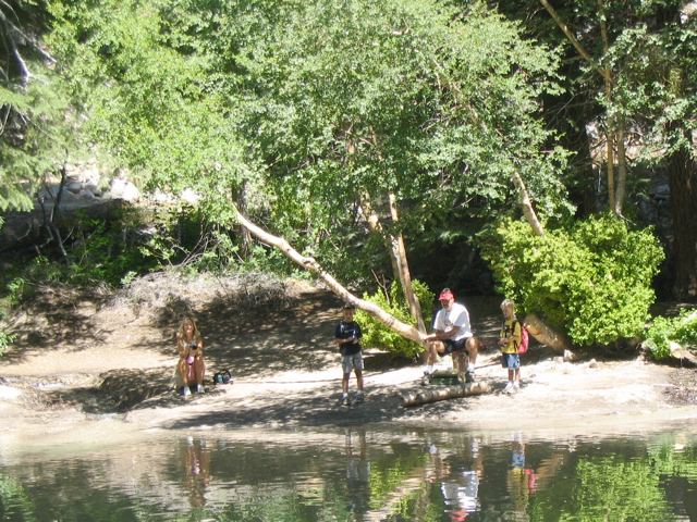 Weems fishing at the Portal