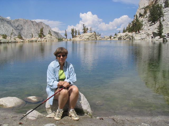 Mary at Lone Pine Lake