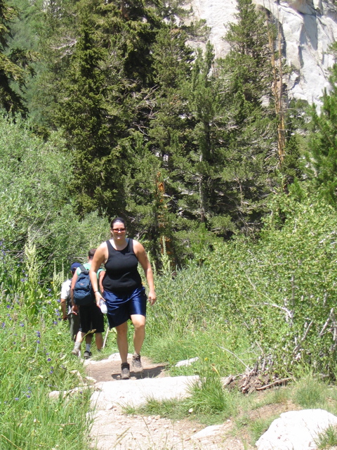 Jennifer on the trail