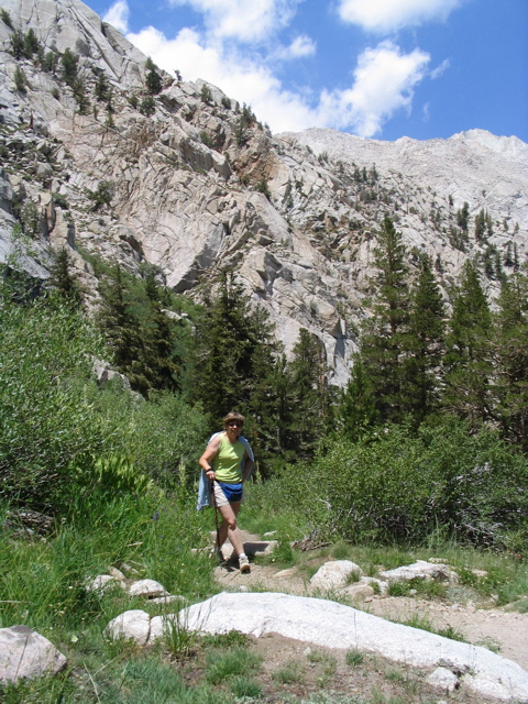 Mary on the trail