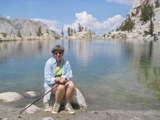 Mary at Lone Pine Lake