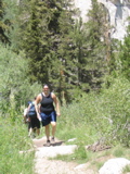 Jennifer on the trail