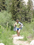 Mary on the trail