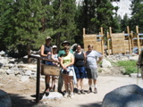 Lone Pine Lake hikers